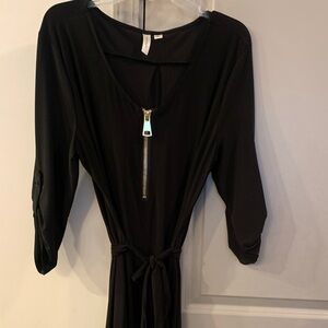 Black Zippered Dress